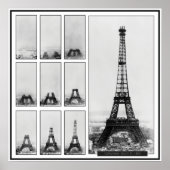 Gustav Eiffel's Tower Under Construction ポスター (正面)