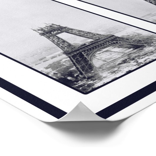 Gustav Eiffel's Tower Under Construction Poster ポスター (角)