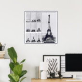 Gustav Eiffel's Tower Under Construction Poster ポスター (ホームオフィス)