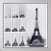 Gustav Eiffel's Tower Under Construction Poster ポスター (正面)