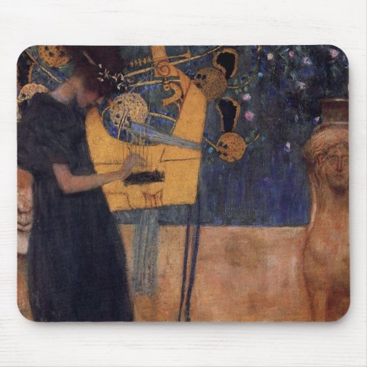 Gustav Klilmt Harp音楽マウスパッド マウスパッド (正面)