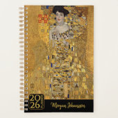 Gustav Klimt – Adele Bloch-Bauer – Custom Text プランナー手帳 (正面)