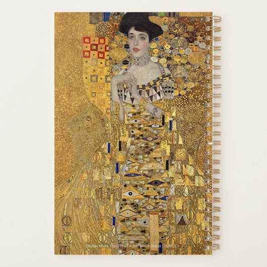 Gustav Klimt – Adele Bloch-Bauer – Custom Text プランナー手帳 (裏面)