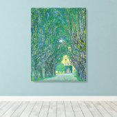 Gustav Klimt: Avenue of Schloss Kammer Park キャンバスプリント (インサイチュ (ウッドフロア))