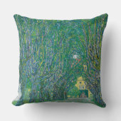 Gustav Klimt: Avenue of Schloss Kammer Park クッション (正面)