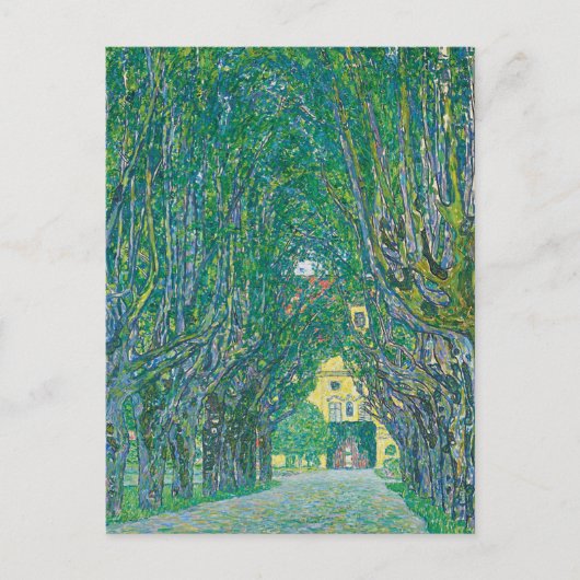 Gustav Klimt: Avenue of Schloss Kammer Park ポストカード (正面)