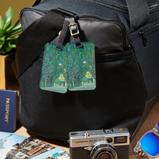 Gustav Klimt: Avenue of Schloss Kammer Park ラゲッジタグ (正面&裏面)