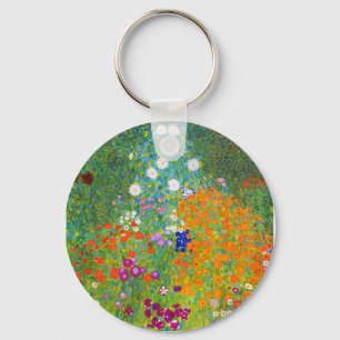 Gustav Klimt Bauerngarten Flower Garden Fine Art キーホルダー