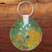Gustav Klimt Bauerngarten Flower Garden Fine Art キーホルダー (正面)