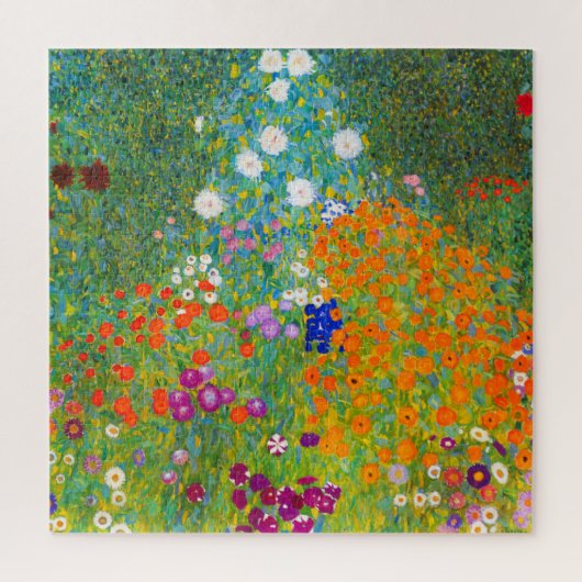 Gustav Klimt Bauerngarten Flower Garden Fine Art ジグソーパズル (縦)