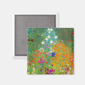 Gustav Klimt Bauerngarten Flower Garden Fine Art マグネット (正面/裏面)