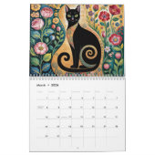 Gustav Klimt Cat | Elegant Art Nouveau Cat 2026 カレンダー (3月 2026)