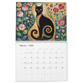 Gustav Klimt Cat | Elegant Art Nouveau Cat 2026 カレンダー (2月 2026)