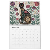 Gustav Klimt Cats 2026 Wall Calendar – Art Nouveau カレンダー (3月 2026)