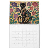 Gustav Klimt Cats 2026 Wall Calendar – Art Nouveau カレンダー (1月 2026)