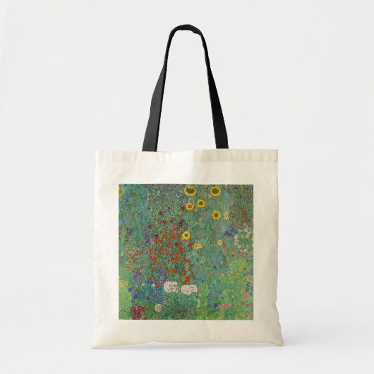 Gustav Klimt - Country Garden with Sunflowers トートバッグ (正面)