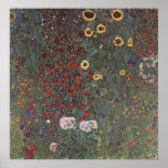 Gustav Klimt - Country Garden with Sunflowers ポスター<br><div class="desc">Gustav Klimt  -Country Garden with Sunflowers</div>