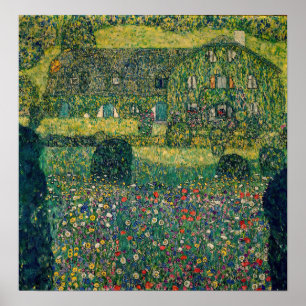 Gustav Klimt - Country House by the Attersee ポスター