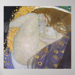 Gustav Klimt - Danae ポスター