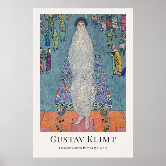 Gustav Klimt – Elisabeth Lederer Portrait ポスター (正面)