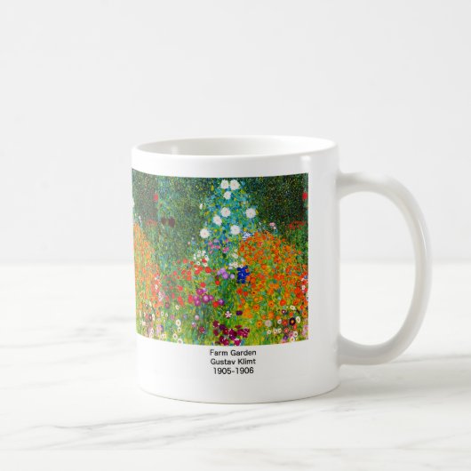 Gustav Klimt , “ Farm Garden ” コーヒーマグカップ (右)