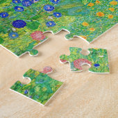 Gustav Klimt Farm Garden With Sunflowers Painting ジグソーパズル (側面)