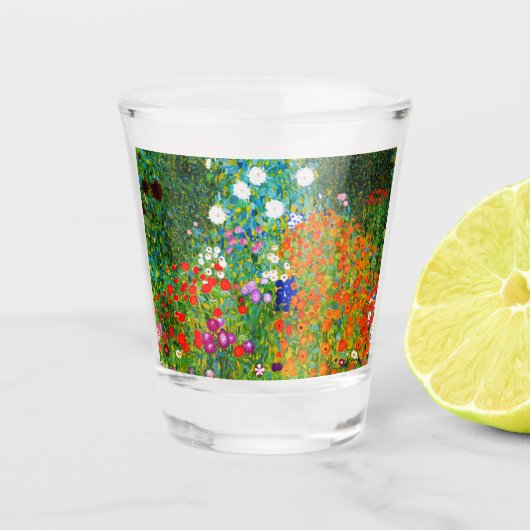 Gustav Klimt , “ Farmhouse garden ” ショットグラス (正面)