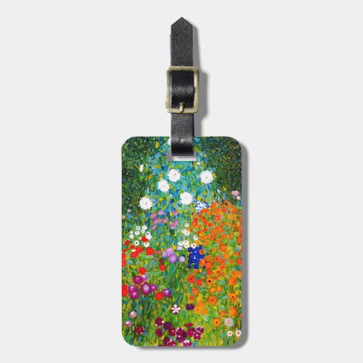 Gustav Klimt , “ Farmhouse garden ” ラゲッジタグ (正面縦)