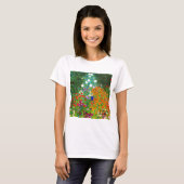 Gustav Klimt , “ Farmhouse garden ” Tシャツ (正面フル)