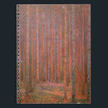 Gustav Klimt Fir Forest Tannenwald Red Trees ノートブック<br><div class="desc">Vintage Gustav Klimt Fir Forest - Art Nouveau Red Trees This beautiful vintage paintings of trees is by master artist Gustav Klimt. The painting, called Fir Forest I, or Tannenwald, shows us a beautiful landscape with Red Fir Trees, through a dense forest. Gustav Klimt captured the feeling of vibrance in...</div>