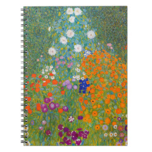 Gustav Klimt - Flower Garden ノートブック