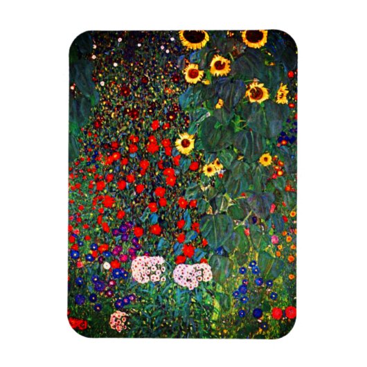 Gustav Klimt Flower Garden マグネット (縦)