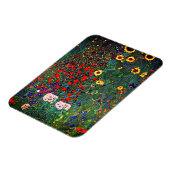 Gustav Klimt Flower Garden マグネット (左側)