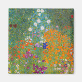 Gustav Klimt - Flower Garden マグネット (正面)