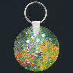 Gustav Klimt Flower Garden Key Chain キーホルダー<br><div class="desc">Gustav Klimt Flower Garden key chain. Oil painting on canvas from 1907. Completed during his golden phase, Flower Garden is one of Klimt’s most famous landscape paintings. The summer colors burst forth in this work with a beautiful mix of orange, red, purple, blue, pink and white blossoms. A great gift...</div>