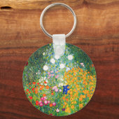 Gustav Klimt Flower Garden Key Chain キーホルダー (正面)