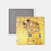 Gustav Klimt Fulfillment Lovers Fine Art マグネット (正面/裏面)