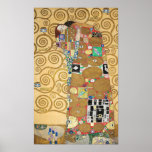 Gustav Klimt - Fulfillment, Stoclet Frieze ポスター<br><div class="desc">The Tree of Life,  Stoclet Frieze,  Fulfillment Lovers - Gustav Klimt,  Cardboard,  1909</div>