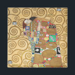 Gustav Klimt - Fulfillment, Stoclet Frieze マグネット<br><div class="desc">The Tree of Life,  Stoclet Frieze,  Fulfillment Lovers - Gustav Klimt,  Cardboard,  1909</div>