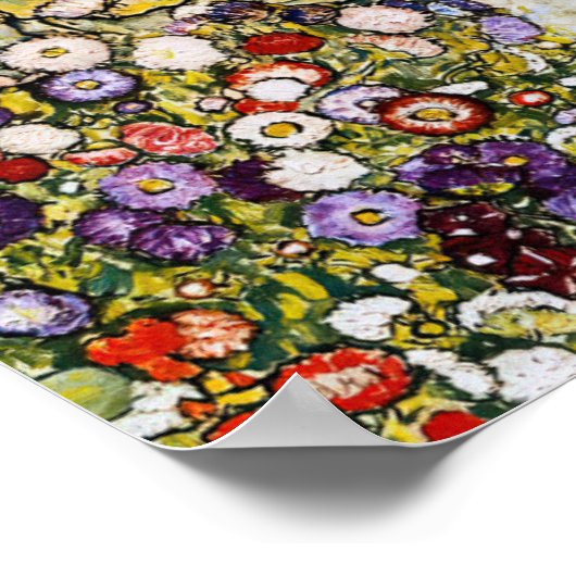 Gustav Klimt - Garden Path with Chickens ポスター (角)