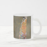 Gustav Klimt , “ Hope II ” フロストグラスマグカップ<br><div class="desc">私はGustav Klimtが好きな人のためにこの製品を作りました。</div>