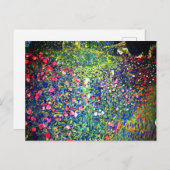 Gustav Klimt Italian Garden ポストカード (正面/裏面)