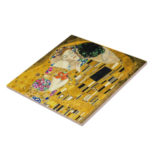 Gustav Klimt Kiss / Valentine's Day Romantic Art タイル (側面)