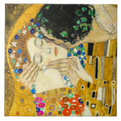 Gustav Klimt Kiss / Valentine's Day Romantic Art タイル (正面)