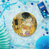 Gustav Klimt Kiss / Valentine's Day Romantic Art ペーパープレート (パーティー)