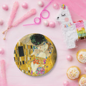 Gustav Klimt Kiss / Valentine's Day Romantic Art ペーパープレート (パーティー)