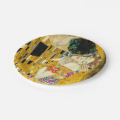 Gustav Klimt Kiss / Valentine's Day Romantic Art ペーパープレート (アングル)