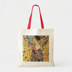 Gustav Klimt Lady With Fan Art Nouveau Painting トートバッグ