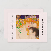 Gustav Klimt - Mother and Child  ポストカード (正面/裏面)