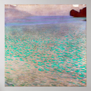 Gustav Klimt On Lake Attersee ポスター